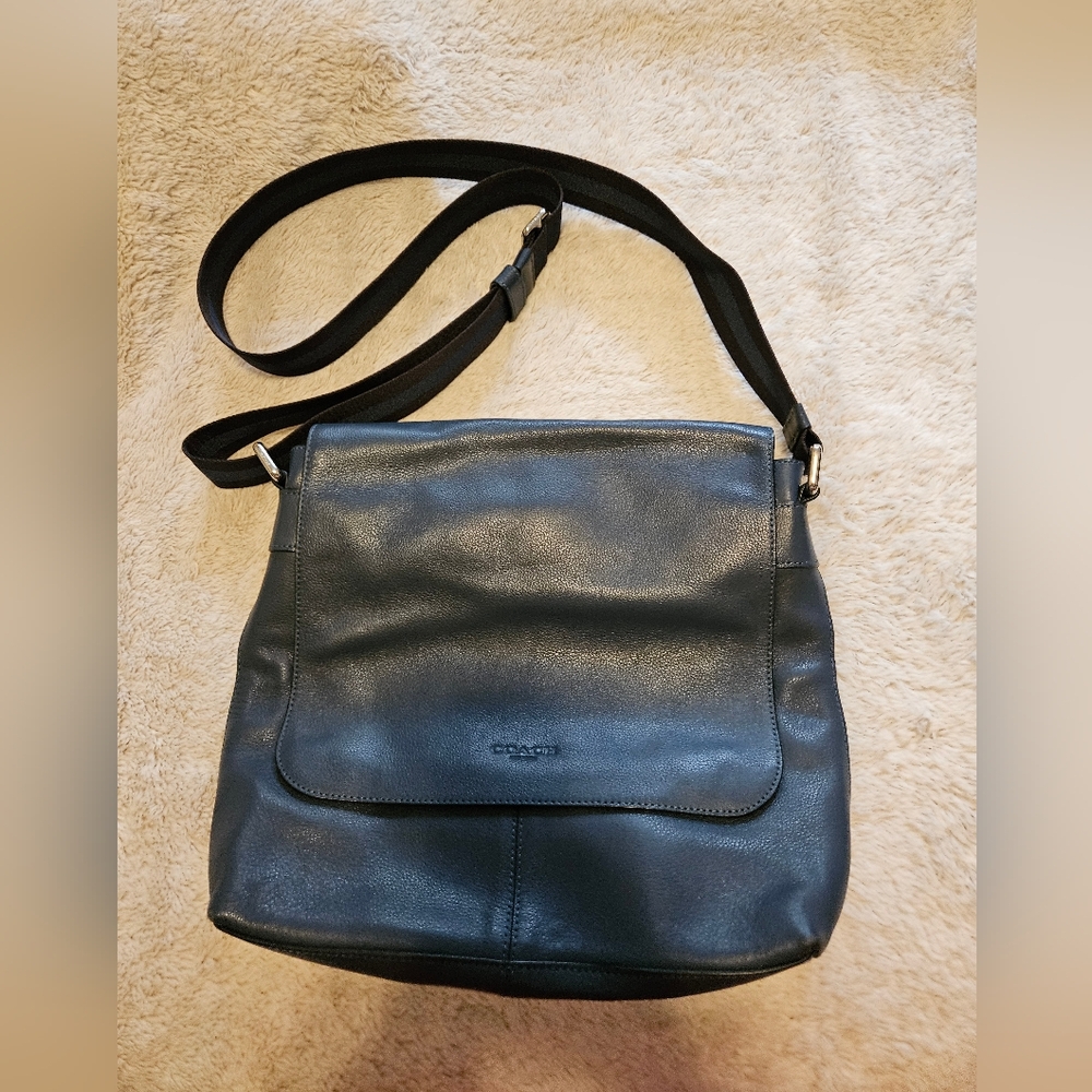 Coach Houston Map Bag Leather